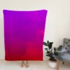 Purple Red Watercolor Gradient Fleece Blanket