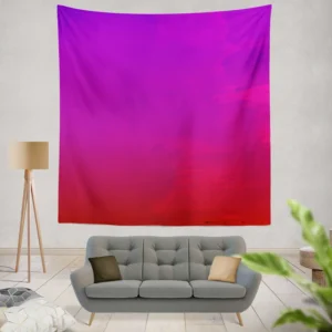 Purple Red Watercolor Gradient Wall Tapestry