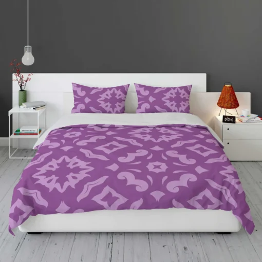 Purple Songket Design Bedding Set 1