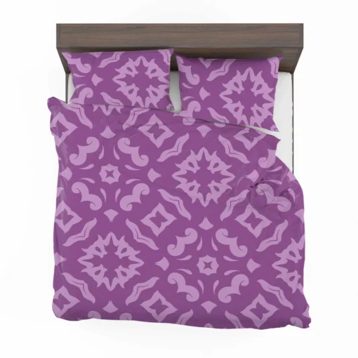 Purple Songket Design Bedding Set 2