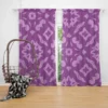 Purple Songket Design Curtain