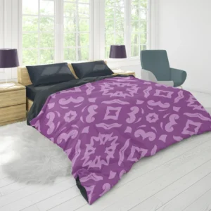 Purple Songket Design Duvet Cover 1