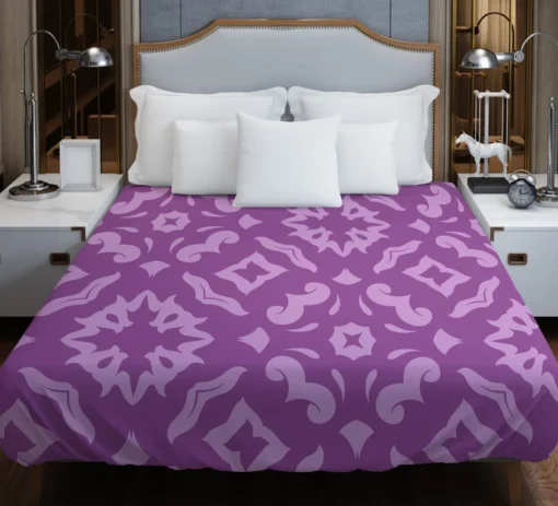 Purple Songket Design Duvet Cover