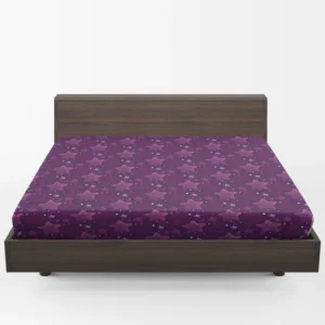 Purple Stars Pattern Fitted Sheet 1