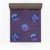 Purple Theme Saturn Planets Fitted Sheet