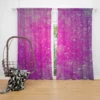 Purple Watercolor Abstract Grunge Curtain