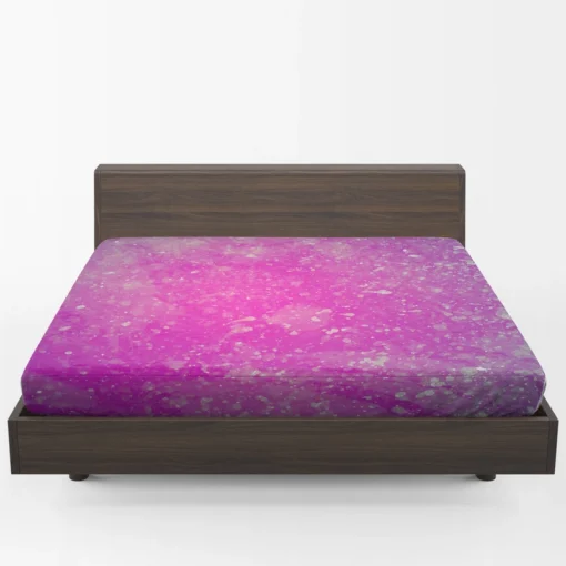 Purple Watercolor Abstract Grunge Fitted Sheet 1