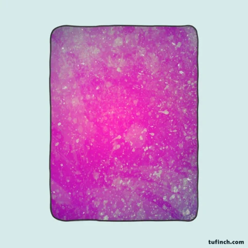 Purple Watercolor Abstract Grunge Fleece Blanket 1