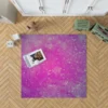 Purple Watercolor Abstract Grunge Rug