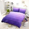 Purple White Gradient Triangle Bedding Set