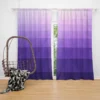 Purple White Gradient Triangle Curtain