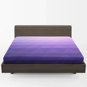 Purple White Gradient Triangle Fitted Sheet 1