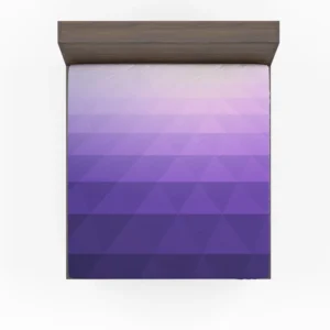 Purple White Gradient Triangle Fitted Sheet