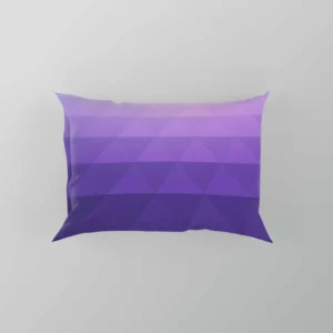 Purple White Gradient Triangle Pillow Case