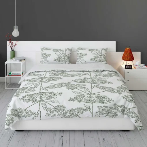 Queen Anne's Lace Floral Pattern Bedding Set 1