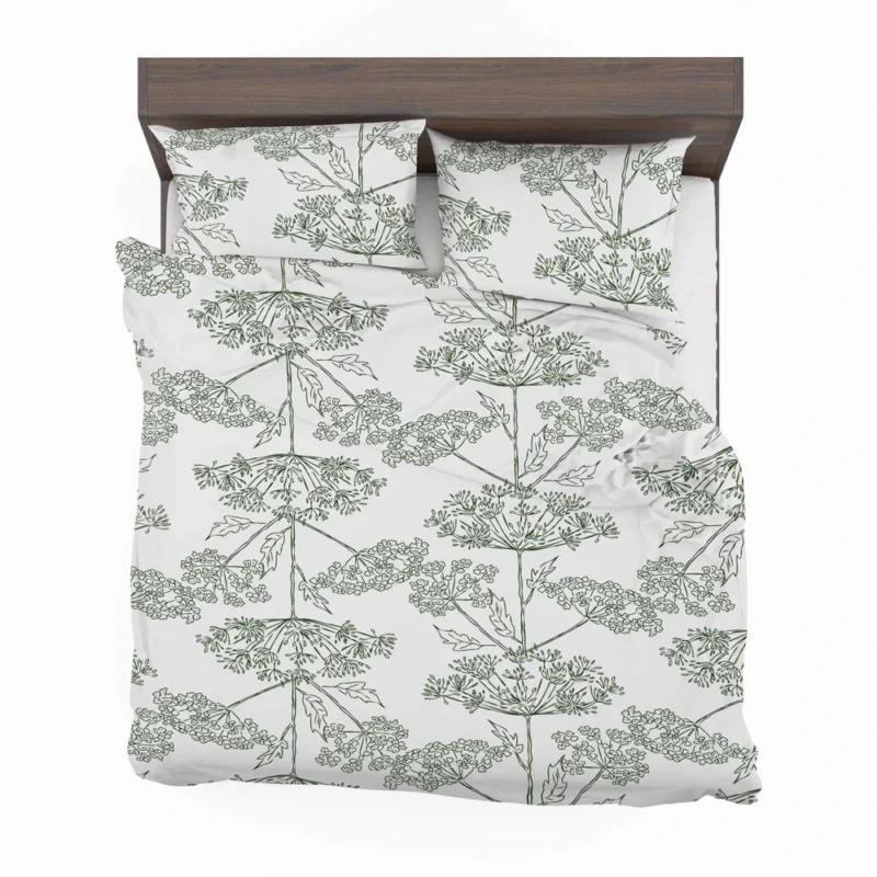 Queen Anne's Lace Floral Pattern Bedding Set 2