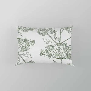 Queen Anne's Lace Floral Pattern Pillow Case