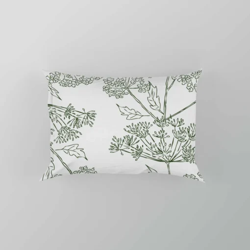 Queen Anne's Lace Floral Pattern Pillow Case