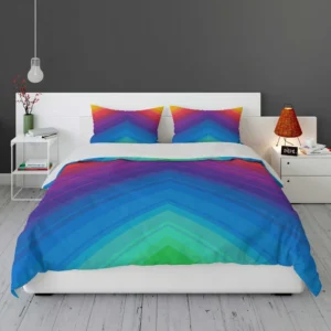 Rainbow Abstract Background Bedding Set 1