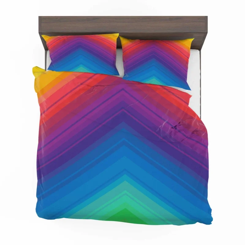 Rainbow Abstract Background Bedding Set 2