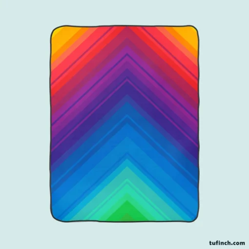 Rainbow Abstract Background Fleece Blanket 1