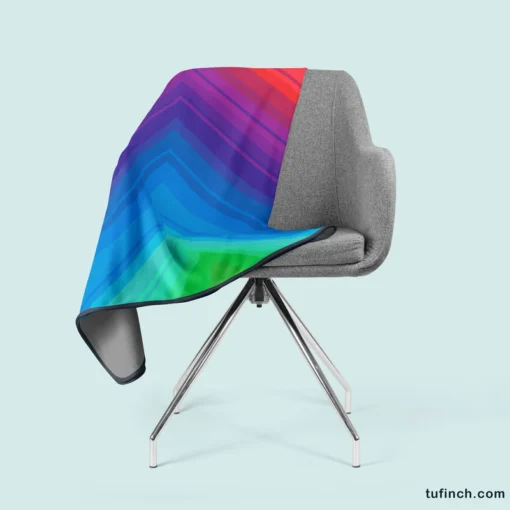 Rainbow Abstract Background Fleece Blanket 2