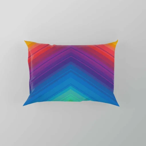 Rainbow Abstract Background Pillow Case