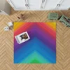 Rainbow Abstract Background Rug