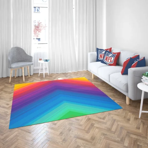 Rainbow Abstract Background Rug 2