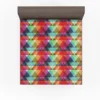 Rainbow Color Blurry Triangle Fitted Sheet