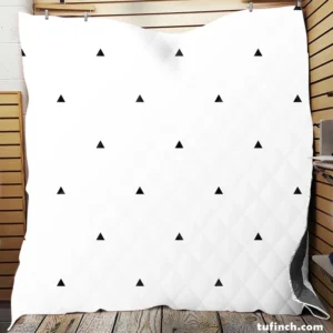 Random Triangle Minimalist Pattern Quilt Blanket