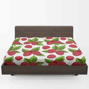 Raspberries Design Fitted Sheet 1