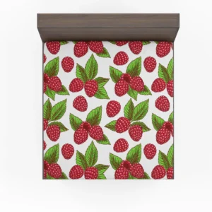 Raspberries Design Fitted Sheet