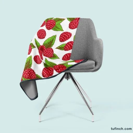 Raspberries Design Fleece Blanket 2