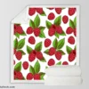 Raspberries Design Sherpa Fleece Blanket