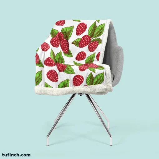 Raspberries Design Sherpa Fleece Blanket 2