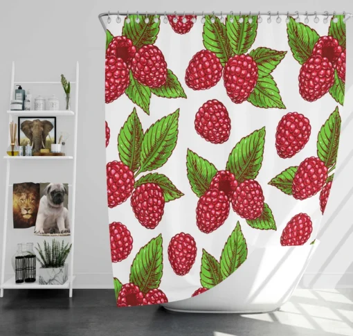 Raspberries Design Shower Curtain