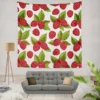 Raspberries Design Wall Tapestry