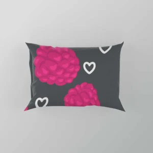 Raspberry Love Pattern Pillow Case