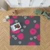 Raspberry Love Pattern Rug