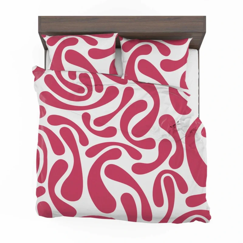 Raspberry Pink Swirl Design Bedding Set 2