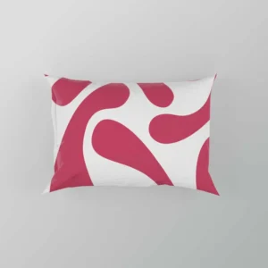 Raspberry Pink Swirl Design Pillow Case