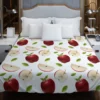 Realistic Apple Slices Apple Duvet Cover