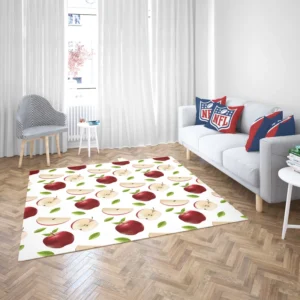 Realistic Apple Slices Apple Rug 2