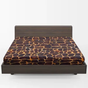 Realistic Giraffe Skin Fitted Sheet 1