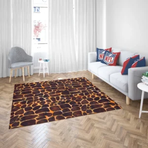 Realistic Giraffe Skin Rug 2