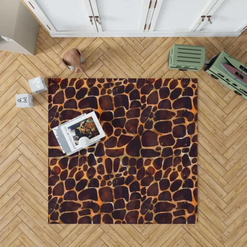 Realistic Giraffe Skin Rug