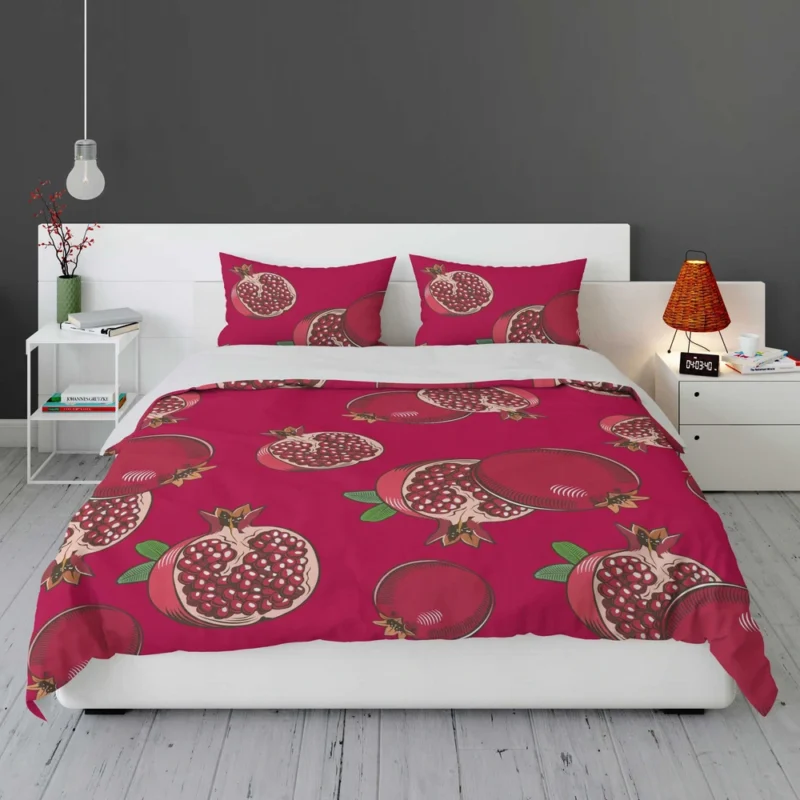 Realistic Pomegranate Fruit Bedding Set 1