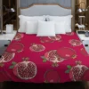 Realistic Pomegranate Fruit Duvet Cover