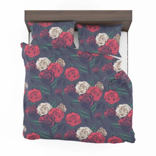 Realistic Roses Print Bedding Set 2